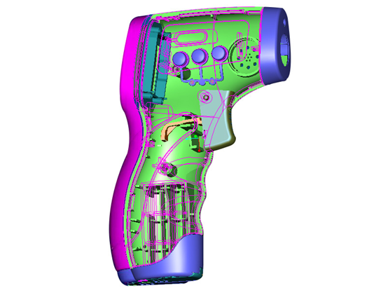 體溫槍殼體配合度之三坐標測量方案(圖1) 體溫槍殼體配合度之三坐標測量方案(圖1)